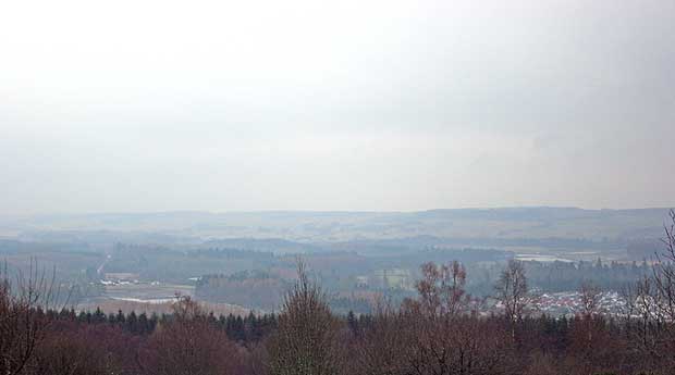 View of Callander Moraine and quarries in the vicinity in Callander.